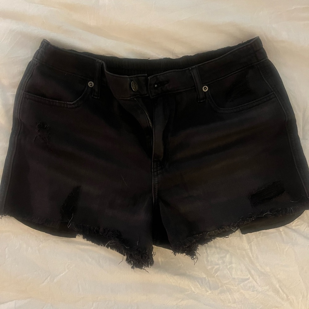 Aerie black cutoff shorts